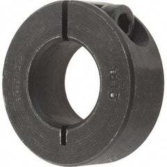 Value Collection - 18mm Bore, Steel, One Piece Clamp Collar - 1-1/2" Outside Diam - Apex Tool & Supply