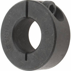 Value Collection - 16mm Bore, Steel, One Piece Clamp Collar - 1-3/8" Outside Diam - Apex Tool & Supply