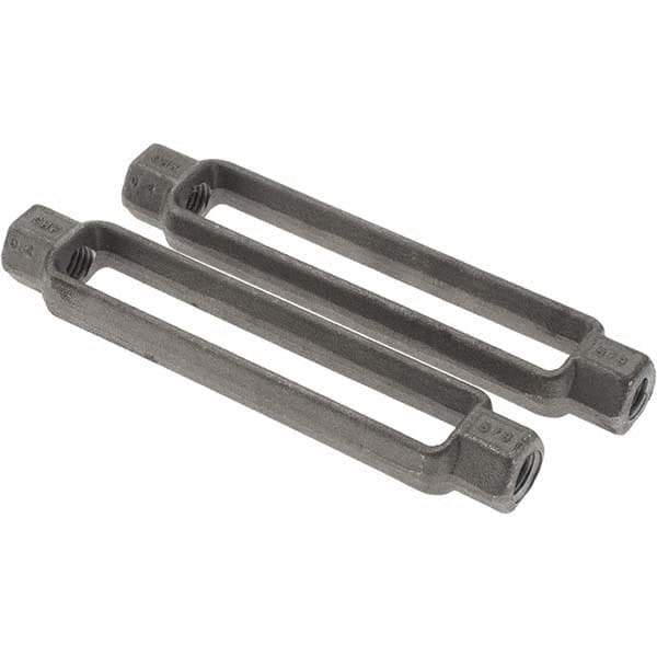 Value Collection - 3,500 Lb Load Limit, 5/8" Thread Diam, 6" Take Up, Steel Turnbuckle Body Turnbuckle - 7-7/8" Body Length, 15/16" Neck Length - Apex Tool & Supply