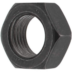 Value Collection - 1/2-20 UNF Steel Left Hand Hex Jam Nut - 3/4" Across Flats, 5/16" High, Zinc Clear Finish - Apex Tool & Supply