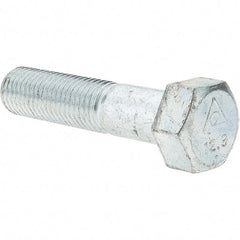 Value Collection - M16x2.00mm Metric Coarse, 70mm Length Under Head Hex Head Cap Screw - Partially Threaded, Grade 8.8 Steel, Zinc-Plated Finish, 24mm Hex - Apex Tool & Supply