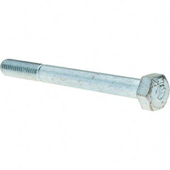 Value Collection - M10x1.50mm Metric Coarse, 100mm Length Under Head Hex Head Cap Screw - Partially Threaded, Grade 8.8 Steel, Zinc-Plated Finish, 17mm Hex - Apex Tool & Supply