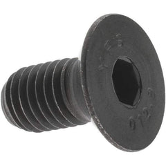 Value Collection - M10x1.50 Metric Coarse Hex Socket Drive, 90° Flat Screw - Grade 12.9 Alloy Steel, Black Oxide Finish, Fully Threaded, 20mm OAL - Apex Tool & Supply