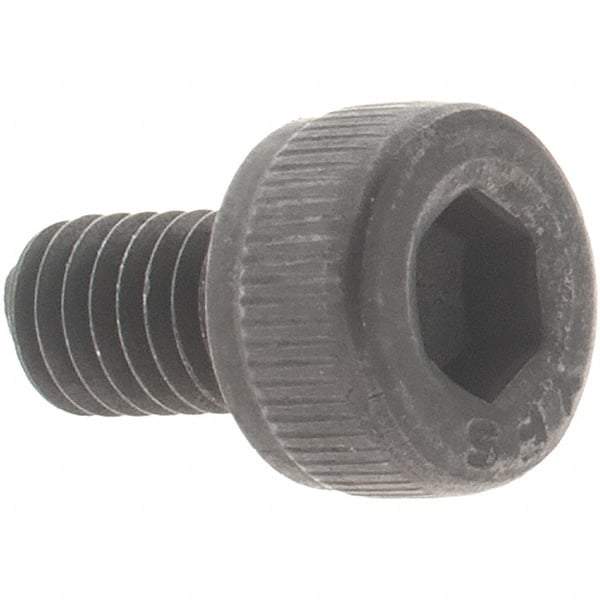 Value Collection - M3x0.50 Metric Coarse Hex Socket Drive, Socket Cap Screw - Grade 12.9 Alloy Steel, Black Oxide Finish, Fully Threaded, 5mm Length Under Head - Apex Tool & Supply