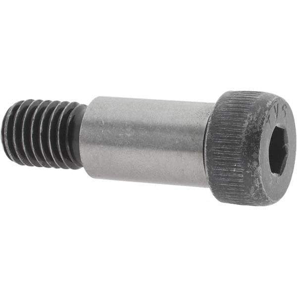 Value Collection - 3/4" Shoulder Diam x 1-1/4" Shoulder Length, 5/8-11 UNC, Hex Socket Shoulder Screw - 4140 Alloy Steel, Uncoated, 1/2" Head Height x 1" Head Diam - Apex Tool & Supply