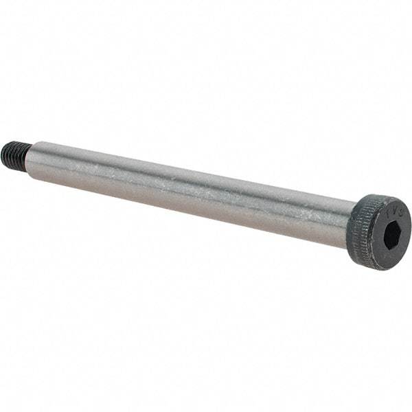 Value Collection - 1/2" Shoulder Diam x 5" Shoulder Length, 3/8-16 UNC, Hex Socket Shoulder Screw - 8 Alloy Steel, Uncoated, 0.729 to 3/4" Head Diam - Apex Tool & Supply