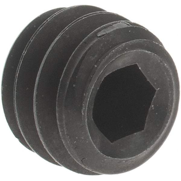 Value Collection - #12-24 UNC, 3/16" OAL, Cup Point Set Screw - Grade 8 Alloy Steel - Apex Tool & Supply