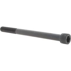 Value Collection - 3/8-16 UNC Hex Socket Drive, Socket Cap Screw - Alloy Steel, Black Oxide Finish, Fully Threaded, 5" Length Under Head - Apex Tool & Supply