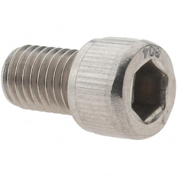 Value Collection - 1/4-28 UNF Hex Socket Drive, Socket Cap Screw - Grade 18-8 Stainless Steel, 3/8" Length Under Head - Apex Tool & Supply