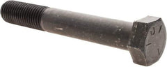 Value Collection - 7/8-9 UNC, 6" Length Under Head Hex Head Cap Screw - Partially Threaded, Grade 5 Steel, Uncoated, 1-5/16" Hex - Apex Tool & Supply