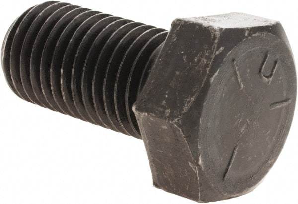 Value Collection - 1-8 UNC, 2" Length Under Head Hex Head Cap Screw - Fully Threaded, Grade 5 Steel, Uncoated, 1-1/2" Hex - Apex Tool & Supply