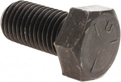 Value Collection - 1-8 UNC, 2" Length Under Head Hex Head Cap Screw - Fully Threaded, Grade 5 Steel, Uncoated, 1-1/2" Hex - Apex Tool & Supply