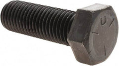 Value Collection - 1-8 UNC, 3" Length Under Head Hex Head Cap Screw - Partially Threaded, Grade 5 Steel, Uncoated, 1-1/2" Hex - Apex Tool & Supply