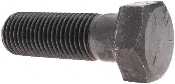 Value Collection - 1-1/4 - 7 UNC, 4" Length Under Head Hex Head Cap Screw - Partially Threaded, Grade 5 Steel, Uncoated, 1-7/8" Hex - Apex Tool & Supply