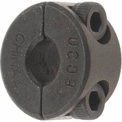 Value Collection - 6mm Bore, Steel, Two Piece Shaft Collar - 3/4" Outside Diam - Apex Tool & Supply