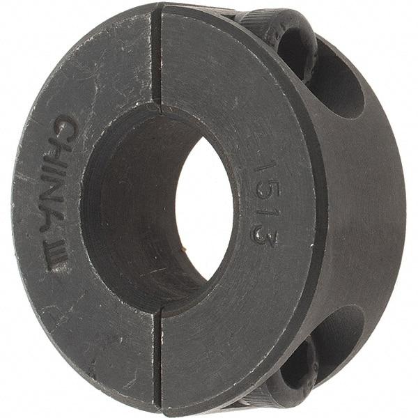 Value Collection - 15mm Bore, Steel, Two Piece Shaft Collar - 1-3/8" Outside Diam - Apex Tool & Supply