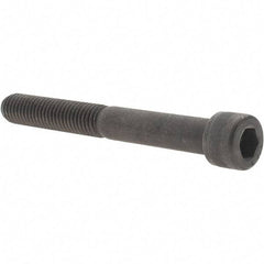 Value Collection - 1/2-13 UNC Hex Socket Drive, Socket Cap Screw - Alloy Steel, Black Oxide Finish, Partially Threaded, 4-1/4" Length Under Head - Apex Tool & Supply