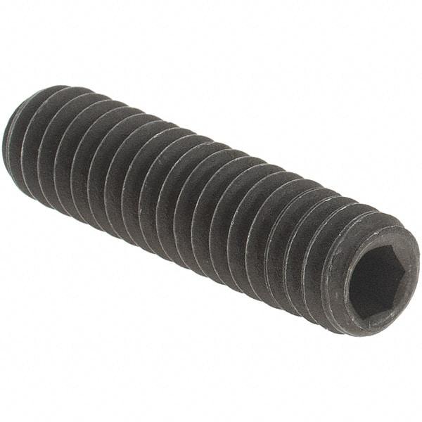Value Collection - 1/4-20 UNC, 1" OAL, Cup Point Set Screw - Grade 8 Alloy Steel, 1/8" Key - Apex Tool & Supply