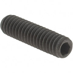 Value Collection - 1/4-20 UNC, 1" OAL, Cup Point Set Screw - Grade 8 Alloy Steel, 1/8" Key - Apex Tool & Supply