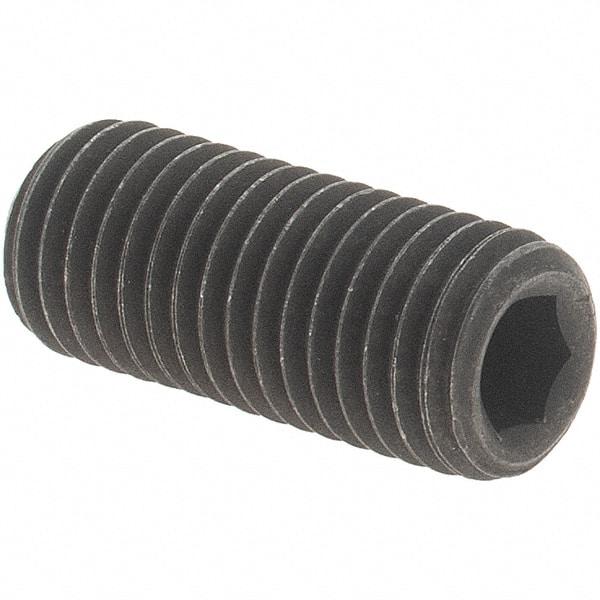 Value Collection - 5/16-24 UNF, 3/4" OAL, Cup Point Set Screw - Grade 8 Alloy Steel, 5/32" Key - Apex Tool & Supply