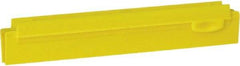 Vikan - 10" Rubber Blade Squeegee Refill - Double Edge, Yellow, Plastic Holder - Apex Tool & Supply