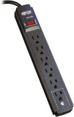 Tripp-Lite - 6 Outlets, 120 VAC15 Amps, 6' Cord, Power Outlet Strip - Floor, Keyhole Mount, 5-15 NEMA Configuration, 1.23" Strip - Apex Tool & Supply