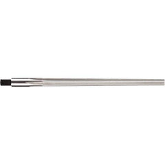 DORMER - 1/16" Diam, 1.63mm Diam Straight Shank, 25mm Flute, Taper Pin Reamer - Apex Tool & Supply