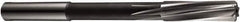DORMER - 1.6mm Cobalt 3 Flute Chucking Reamer - Spiral Flute, 2mm Straight Shank, 9mm Flute Length, 43mm OAL - Apex Tool & Supply