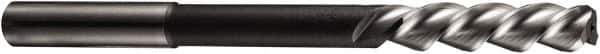 DORMER - 15mm Cobalt 3 Flute Chucking Reamer - Spiral Flute, 12.5mm Straight Shank, 50mm Flute Length, 162mm OAL - Apex Tool & Supply