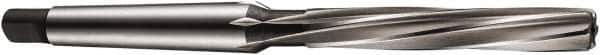DORMER - 6.5mm High Speed Steel 6 Flute Chucking Reamer - Spiral Flute, 1MT Morse Taper Shank, 50mm Flute Length, 130mm OAL - Apex Tool & Supply