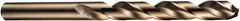 DORMER - 6.6mm 135° Cobalt Jobber Drill - Bright Finish, Right Hand Cut, Spiral Flute, Straight Shank, 101mm OAL - Apex Tool & Supply
