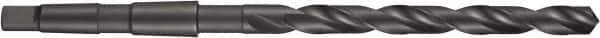 DORMER - 21mm, 2MT 118° Point High Speed Steel Taper Shank Drill Bit - Oxide Finish, 184mm Flute Length, 282mm OAL, Spiral Flute, Series A350 - Apex Tool & Supply
