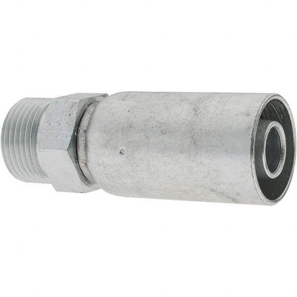 Value Collection - Male Steel Hydraulic Hose Male Rigid Fitting - -10 Hose Size, 5/8" Hose Diam - Apex Tool & Supply