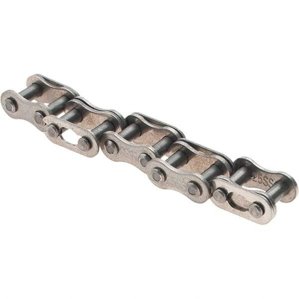 Value Collection - ANSI 25, Roller Chain Connecting Link - For Use with Stainless Steel Single Strand Chain - Apex Tool & Supply