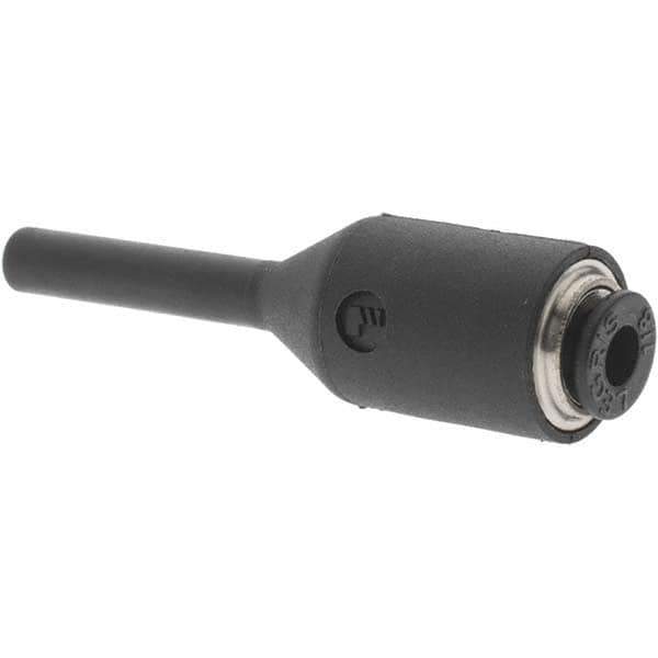 Parker - 1/8" Tube Outside Diam, Plastic Push-to-Connect Tube Stem Adapter - 290 Max psi - Apex Tool & Supply