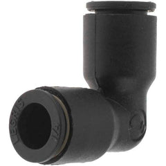 Parker - 1/4" Outside Diam, 1/4 Thread, Push-to-Connect Union Elbow - Apex Tool & Supply