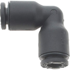 Parker - 5/32" Outside Diam, Nylon Push-to-Connect Tube Union Elbow - 290 Max psi - Apex Tool & Supply