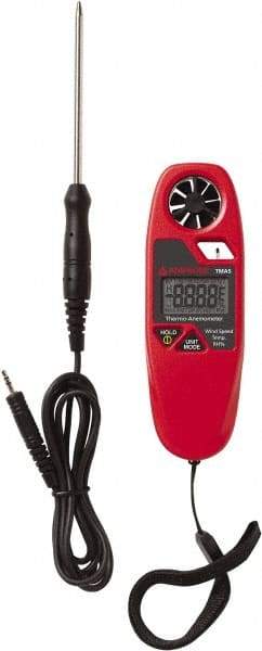 Amprobe - 1.1 to 20 m/Sec Air Anemometer - 158°F Max - Apex Tool & Supply
