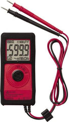 Amprobe - 2727721, CAT III, CAT II, 600 VAC, 450 VDC, Digital Auto Ranging Average Responding Compact Multimeter - 6 mOhm, Measures Voltage, Capacitance, Current, Frequency, Resistance - Apex Tool & Supply