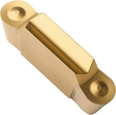 Seco - LCGF, 0.315" Cutting Width, RP, CP200 Grade, Double End Multi-Directional Turning Insert - TiAlN, TiN Coated, Full Radius - Apex Tool & Supply