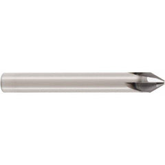 Seco - 3mm Diam 3 Flute Single End Solid Carbide Chamfer Mill - Apex Tool & Supply