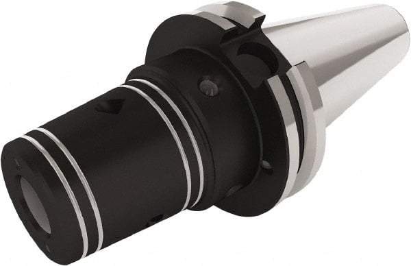 Seco - 12.7mm Hole Diam, CAT50 Taper Shank Shrink Fit Tool Holder & Adapter - 79.38mm Projection, 27mm Nose Diam, 47.5mm Clamping Depth, Through Coolant - Exact Industrial Supply