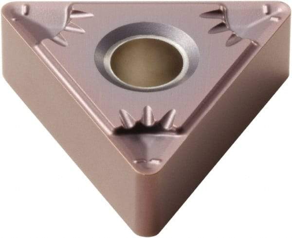 Seco - TNMG331 F5 Grade TH1000 Carbide Turning Insert - TiSiN Finish, 60° Triangle, 3/8" Inscr Circle, 3/16" Thick, 1/64" Corner Radius - Apex Tool & Supply