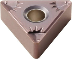 Seco - TNMG331 F5 Grade TH1000 Carbide Turning Insert - TiSiN Finish, 60° Triangle, 3/8" Inscr Circle, 3/16" Thick, 1/64" Corner Radius - Apex Tool & Supply