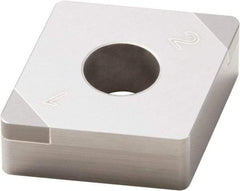 Seco - CNGA432 WZ-U Grade CBN010 Carbide Turning Insert - 80° Diamond, 1/2" Inscr Circle, 3/16" Thick, 1/32" Corner Radius - Apex Tool & Supply