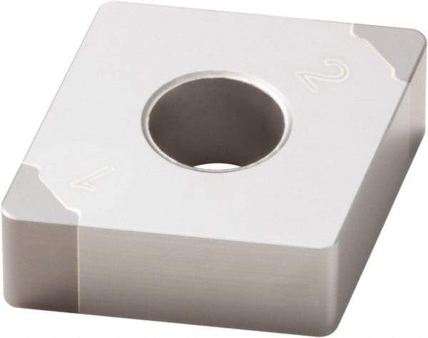 Seco - CNGA432 U Grade CBN010 CBN Turning Insert - 80° Diamond, 1/2" Inscr Circle, 3/16" Thick, 1/32" Corner Radius - Apex Tool & Supply