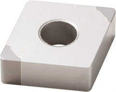 Seco - CNGA432 U Grade CBN010 CBN Turning Insert - 80° Diamond, 1/2" Inscr Circle, 3/16" Thick, 1/32" Corner Radius - Apex Tool & Supply