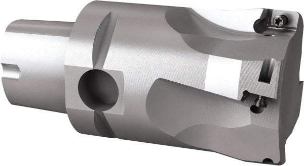 Seco - 44mm Cut Diam, 9mm Max Depth of Cut, 60mm OAL, Indexable Square Shoulder End Mill - Multiple Insert Styles, C4 Modular Connection, 90° Lead Angle, Through Coolant, Series Turbo 10 - Apex Tool & Supply