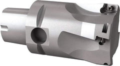 Seco - 44mm Cut Diam, 9mm Max Depth of Cut, 60mm OAL, Indexable Square Shoulder End Mill - Multiple Insert Styles, C4 Modular Connection, 90° Lead Angle, Through Coolant, Series Turbo 10 - Apex Tool & Supply