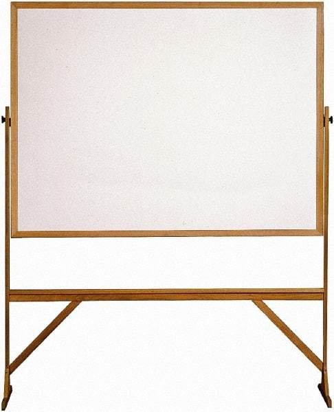 Ghent - 72" High x 53" Wide Reversible Dry Erase Board - Acrylate, 23-1/2" Deep - Apex Tool & Supply